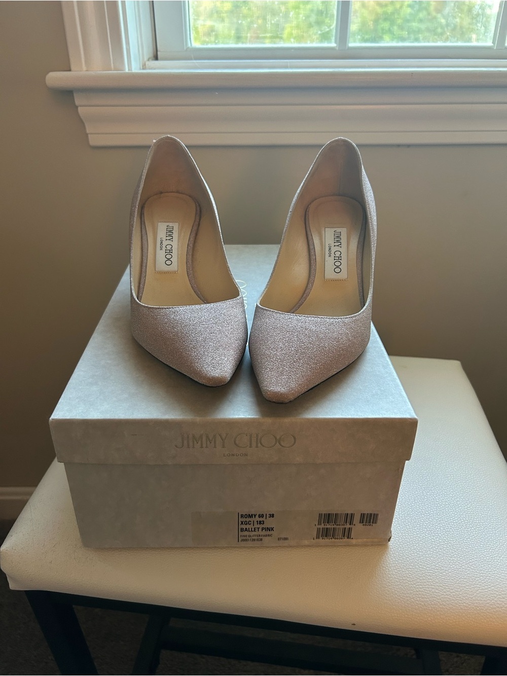 Jimmy Choo Women’s Romy Ballet Pink Pointed-Toe Pumps